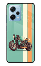 Striped Moto Drift Redmi Note 12 Pro+ 5G Glass Case