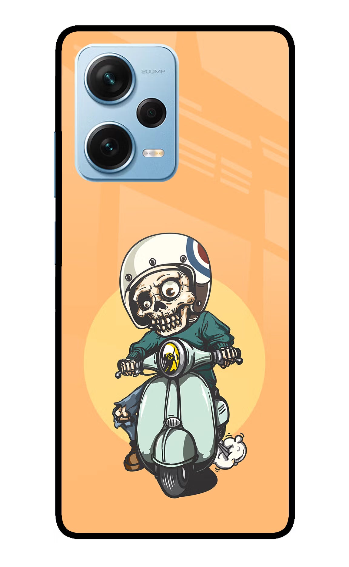 Undead Biker Redmi Note 12 Pro+ 5G Glass Case Back Cover by Casekaro