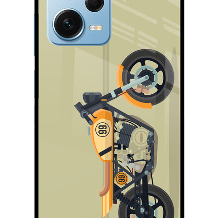 Vertical Speedster Redmi Note 12 Pro+ 5G Glass Case
