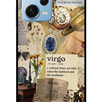 Virgo Zodiac Redmi Note 12 Pro+ 5G Glass Case Back Cover by Casekaro