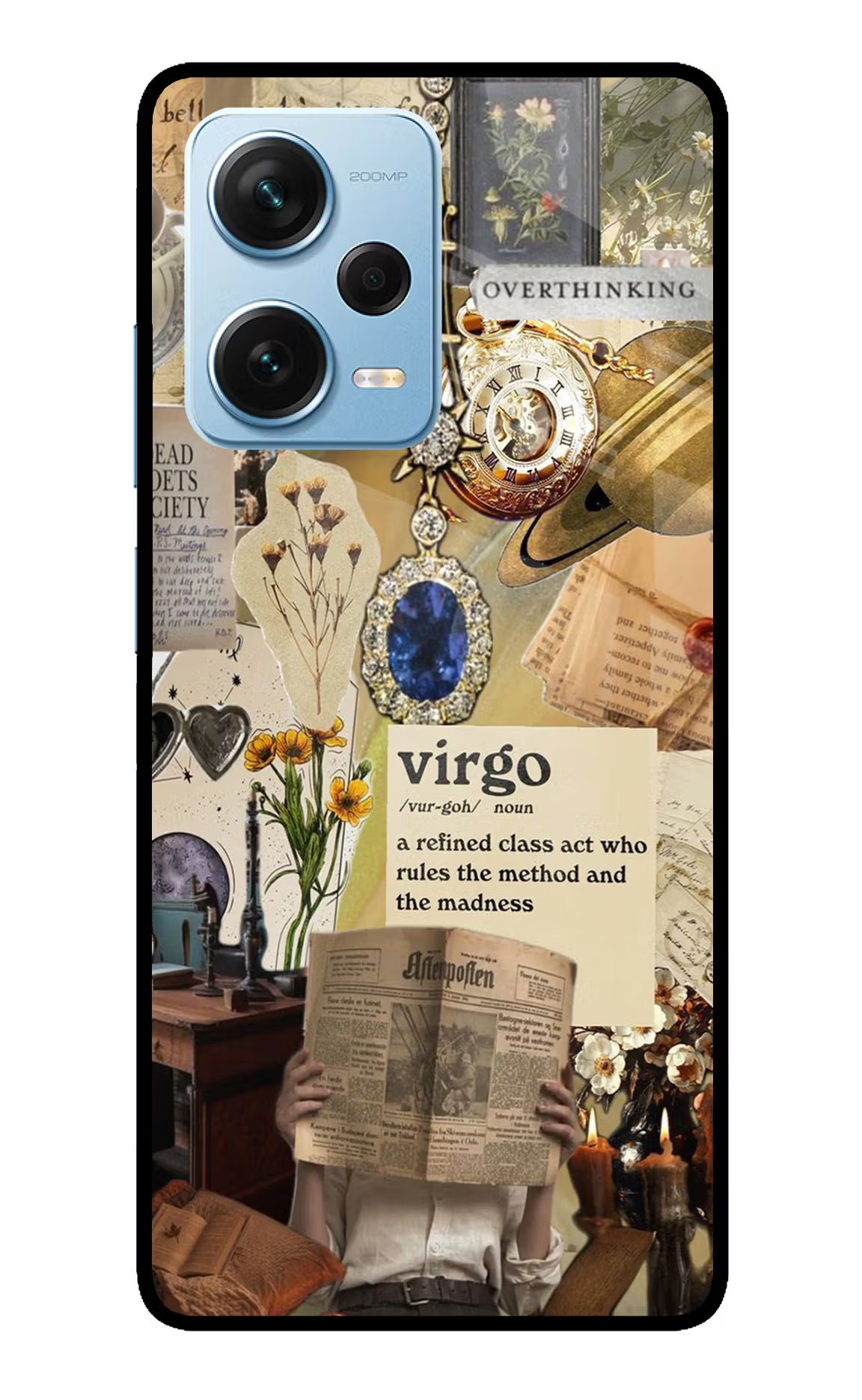 Virgo Zodiac Redmi Note 12 Pro+ 5G Glass Case Back Cover by Casekaro