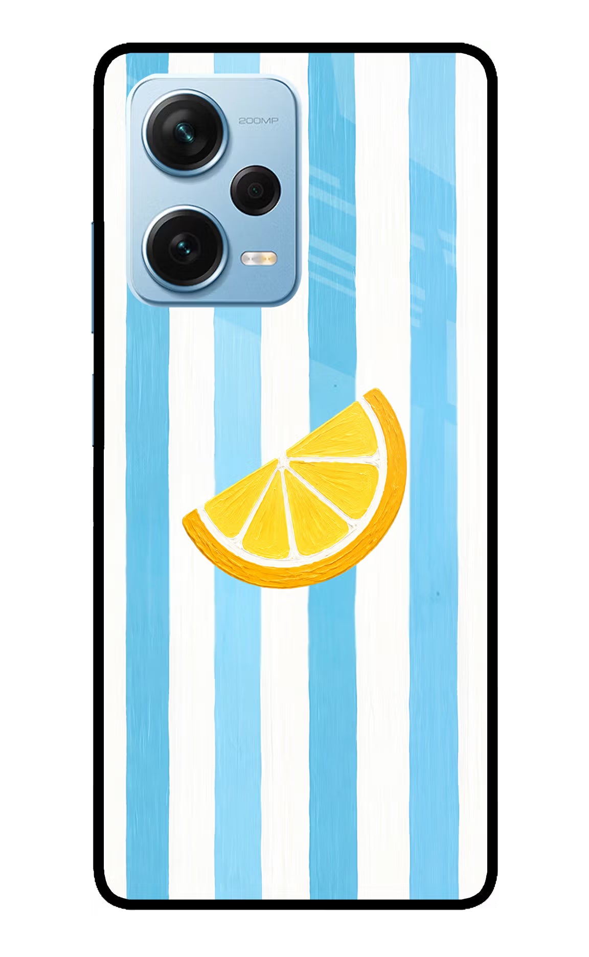 Summer Lemon Redmi Note 12 Pro+ 5G Glass Case Back Cover by Casekaro