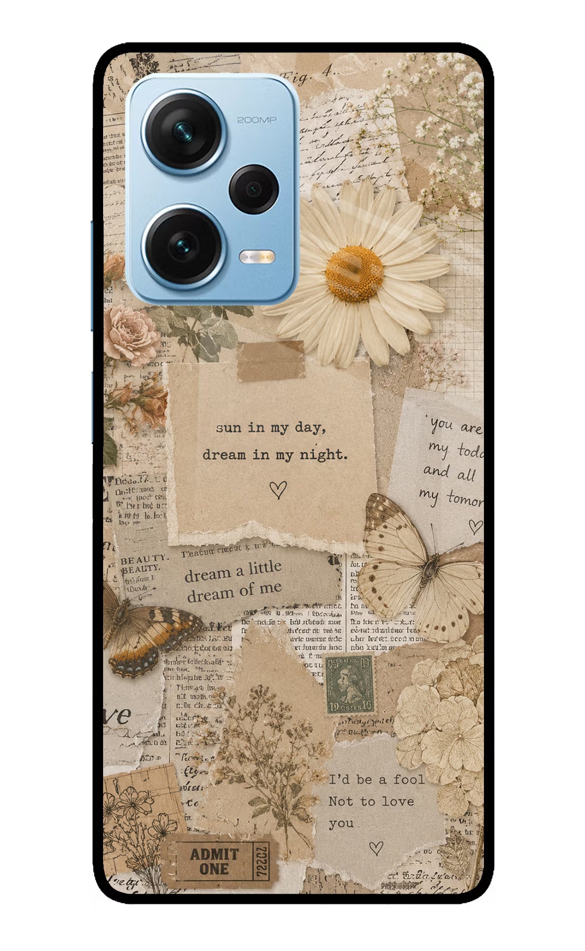 Vintage case Redmi Note 12 Pro+ 5G Glass Case