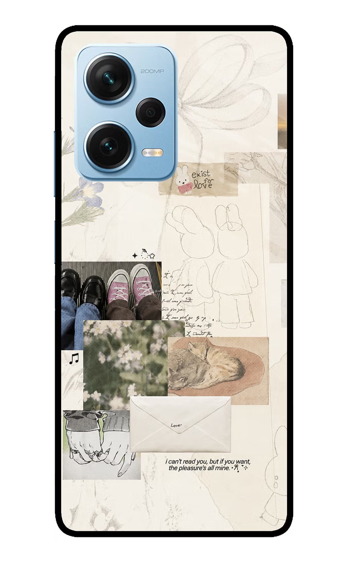 Soft Aesthetic Redmi Note 12 Pro+ 5G Glass Case