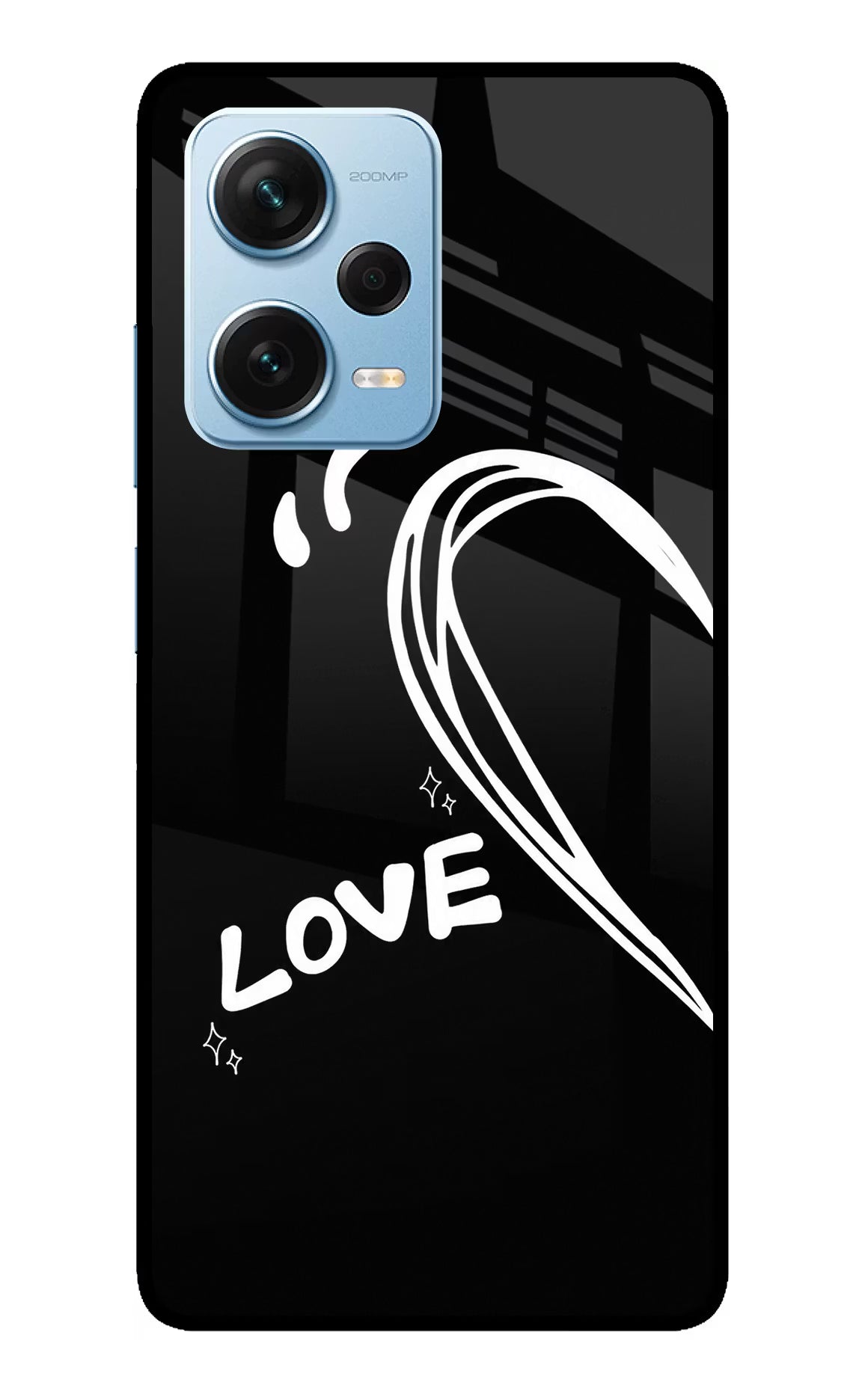 Love Line Redmi Note 12 Pro+ 5G Glass Case