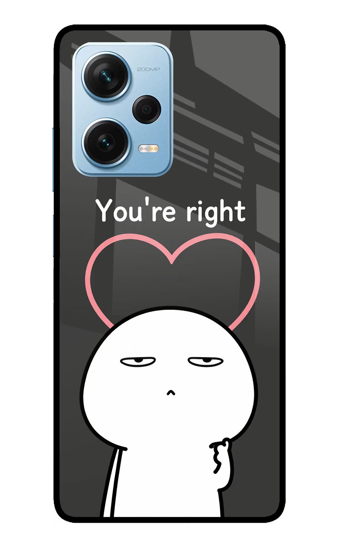 You're Right Redmi Note 12 Pro+ 5G Glass Case