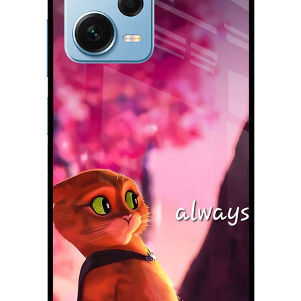 Always Cat Redmi Note 12 Pro+ 5G Glass Case