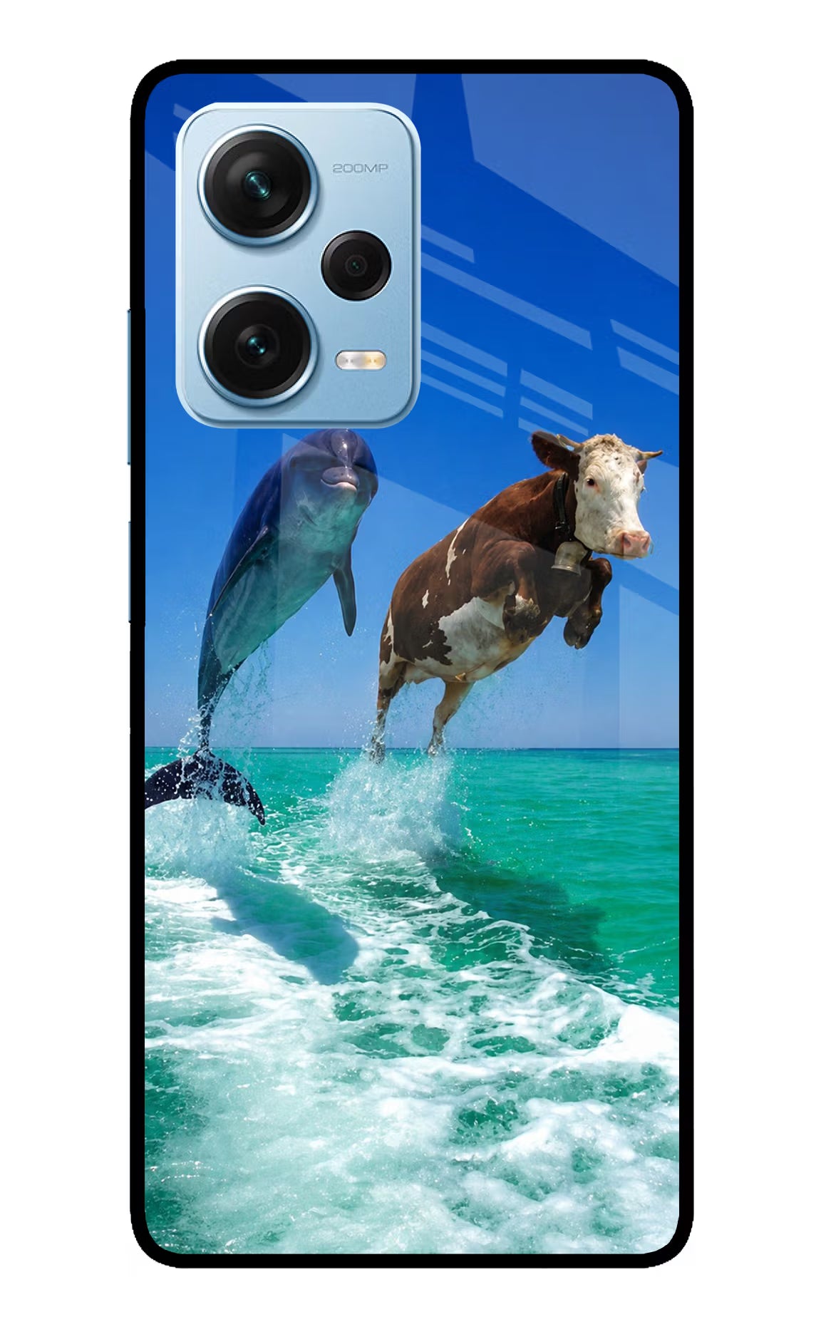 Dolphin vs Cow Redmi Note 12 Pro+ 5G Glass Case