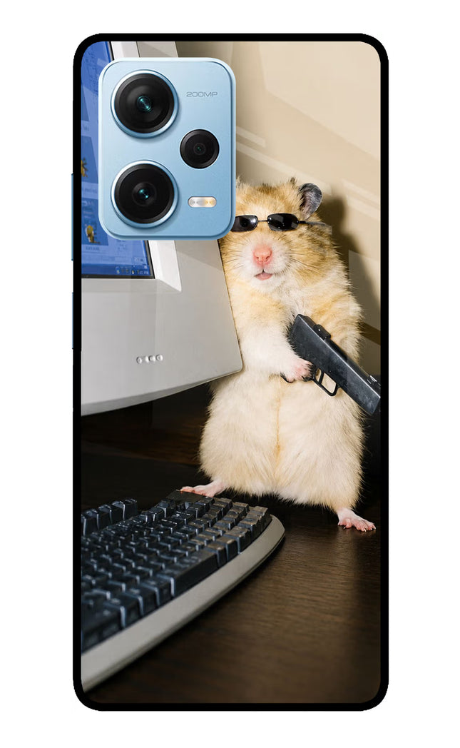 Hacker Hamster Redmi Note 12 Pro+ 5G Glass Case