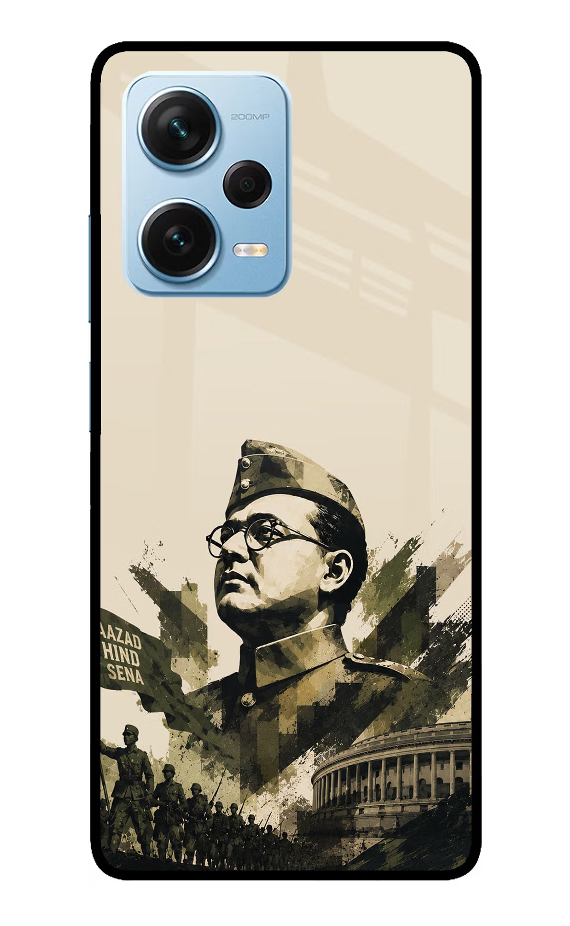 Netaji Rising Redmi Note 12 Pro+ 5G Glass Case