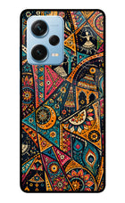 Folk Print Redmi Note 12 Pro+ 5G Glass Case