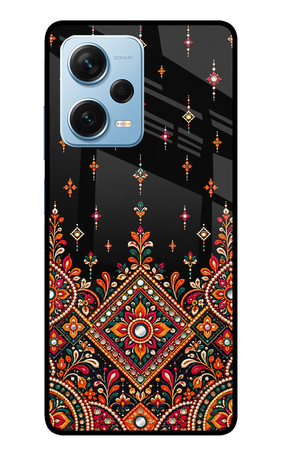 Noir Mehfil Redmi Note 12 Pro+ 5G Back Cover, Glass case