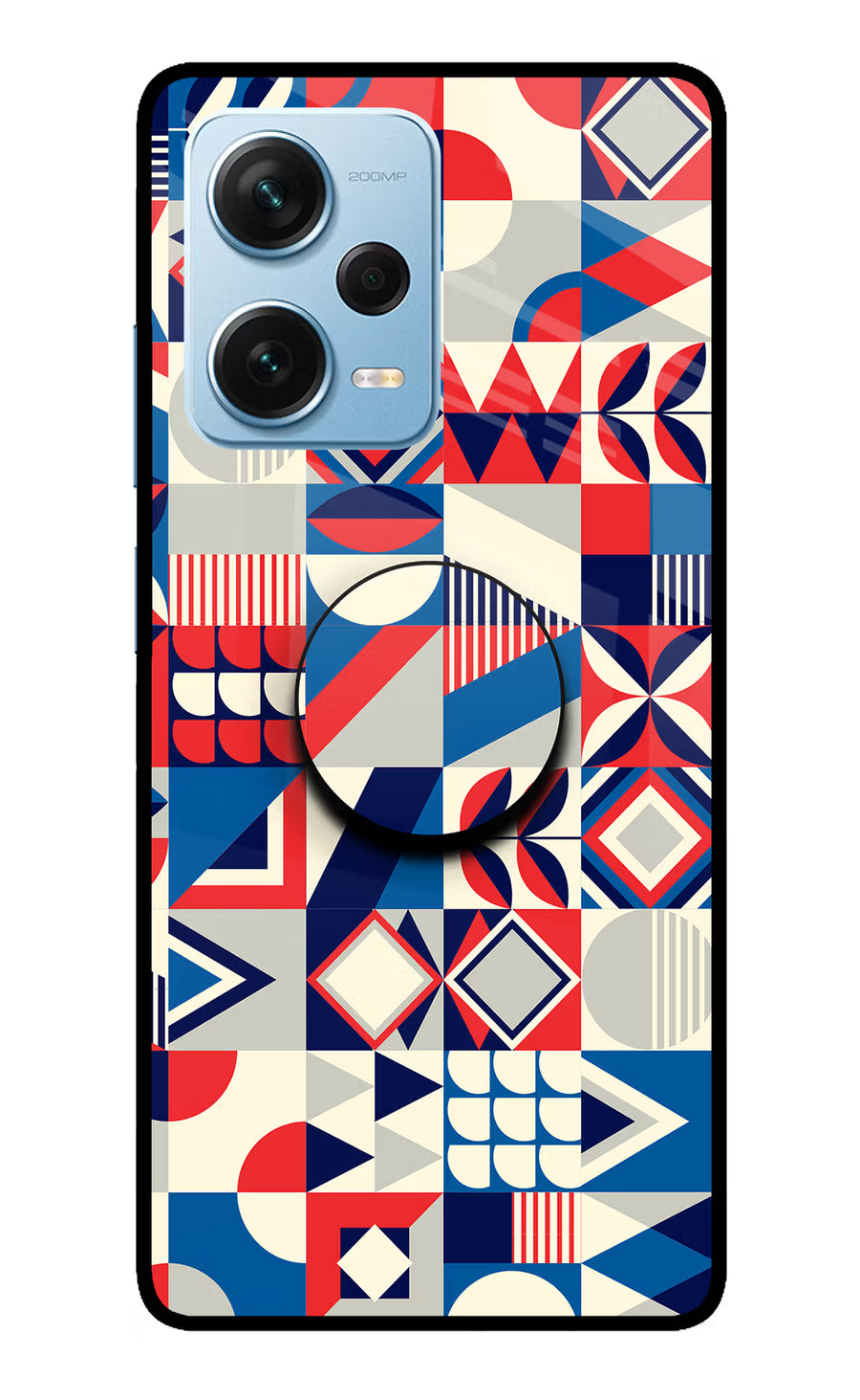 Colorful Pattern Redmi Note 12 Pro+ 5G Pop Case, Glass case