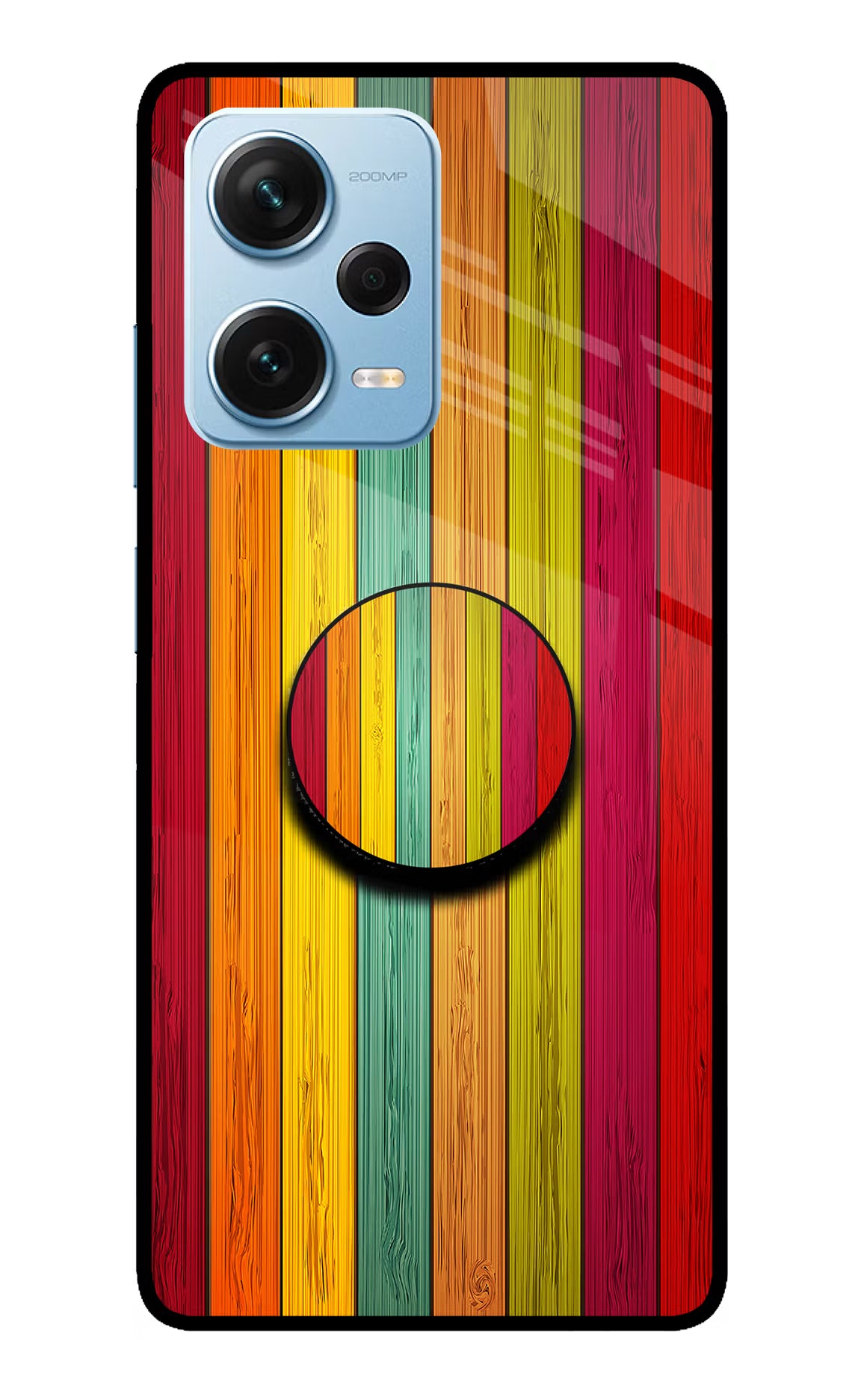 Multicolor Wooden Redmi Note 12 Pro+ 5G Pop Case by Casekaro
