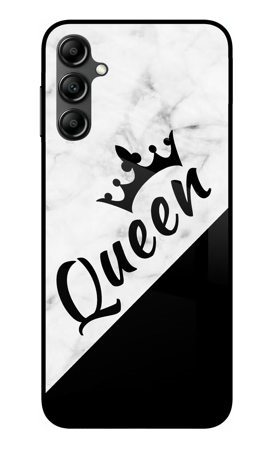 Queen Samsung A14 5G Glass Case Back Cover by Casekaro