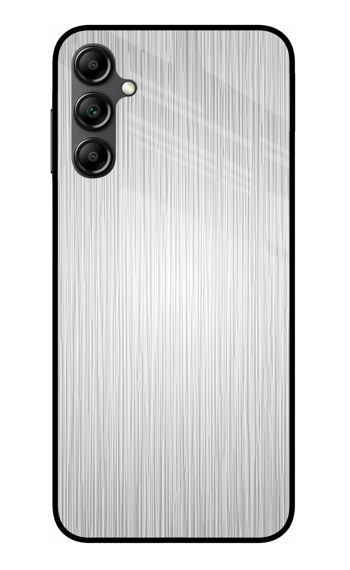 Wooden Grey Texture Samsung A14 5G Glass Case Back Cover by Casekaro