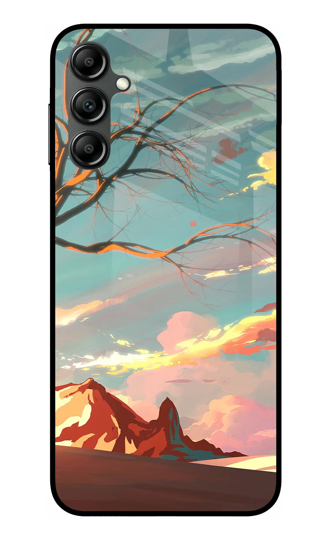 Scenery Samsung A14 5G Glass Case Back Cover by Casekaro