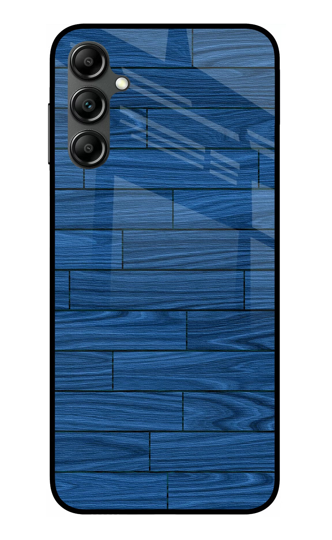 Wooden Texture Samsung A14 5G Glass Case Back Cover by Casekaro