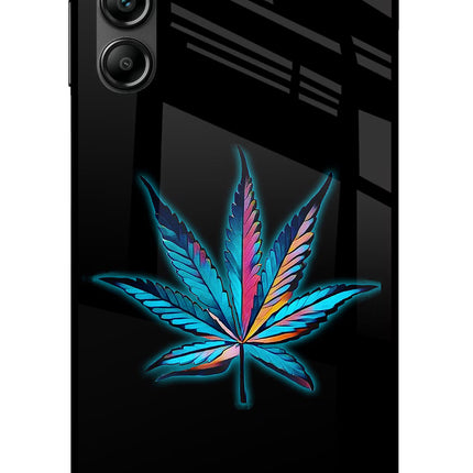 Weed Samsung A14 5G Glass Case Back Cover by Casekaro