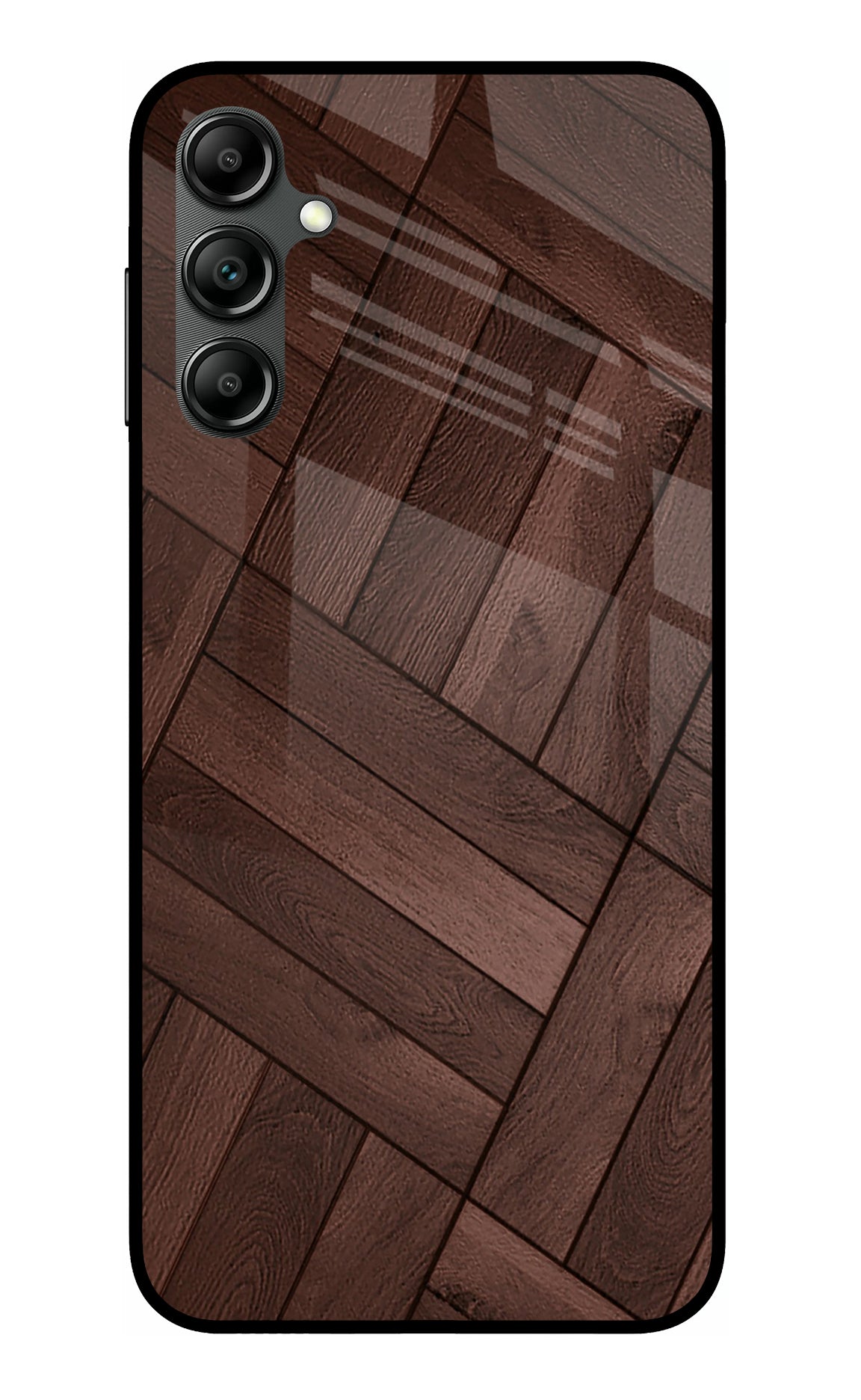 Wooden Texture Design Samsung A14 5G Glass Case