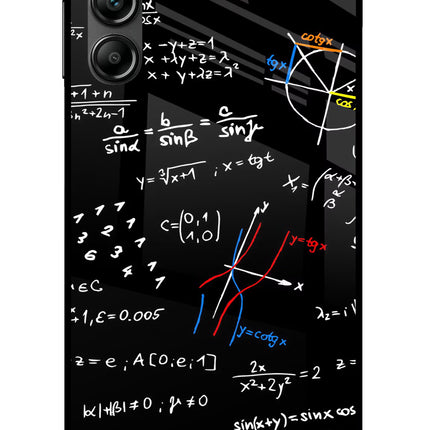 Mathematics Formula Samsung A14 5G Glass Case Back Cover by Casekaro