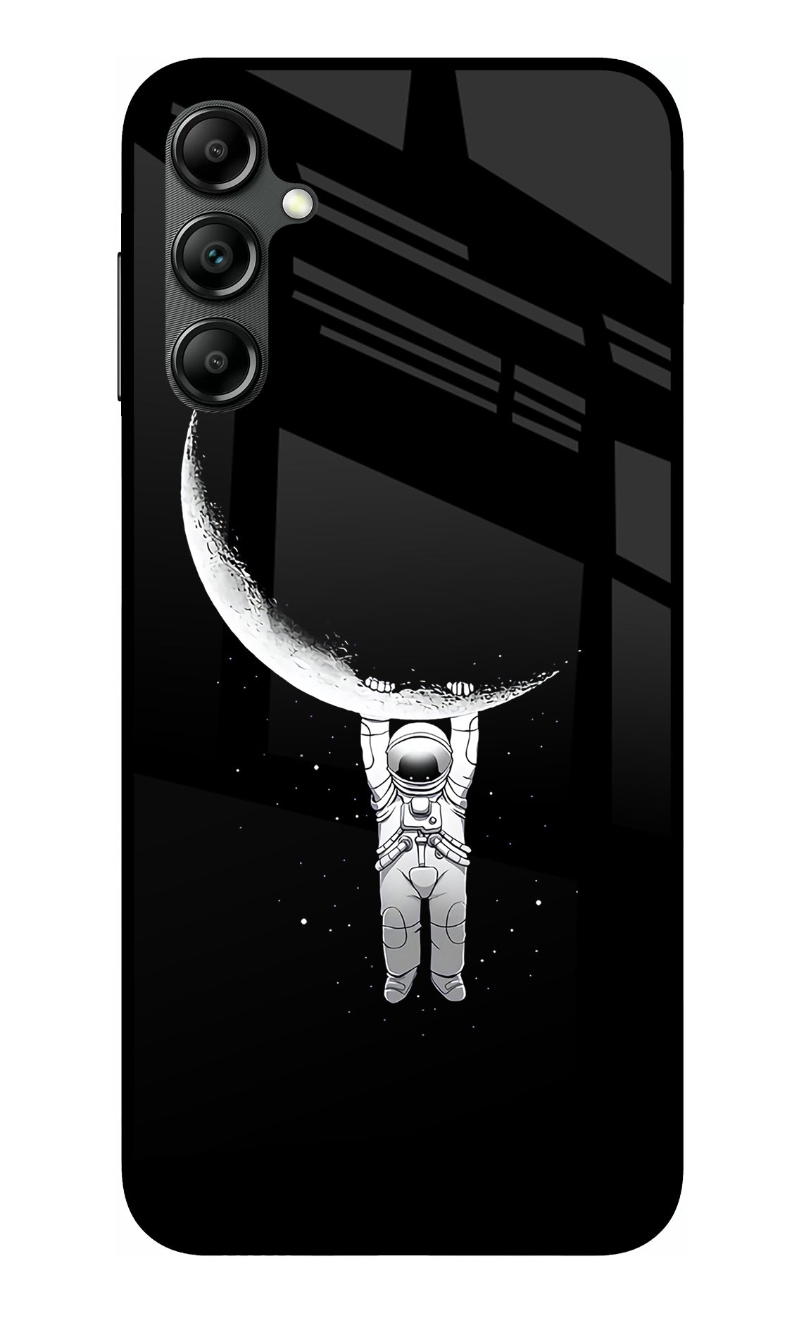 Moon Space Samsung A14 5G Glass Case