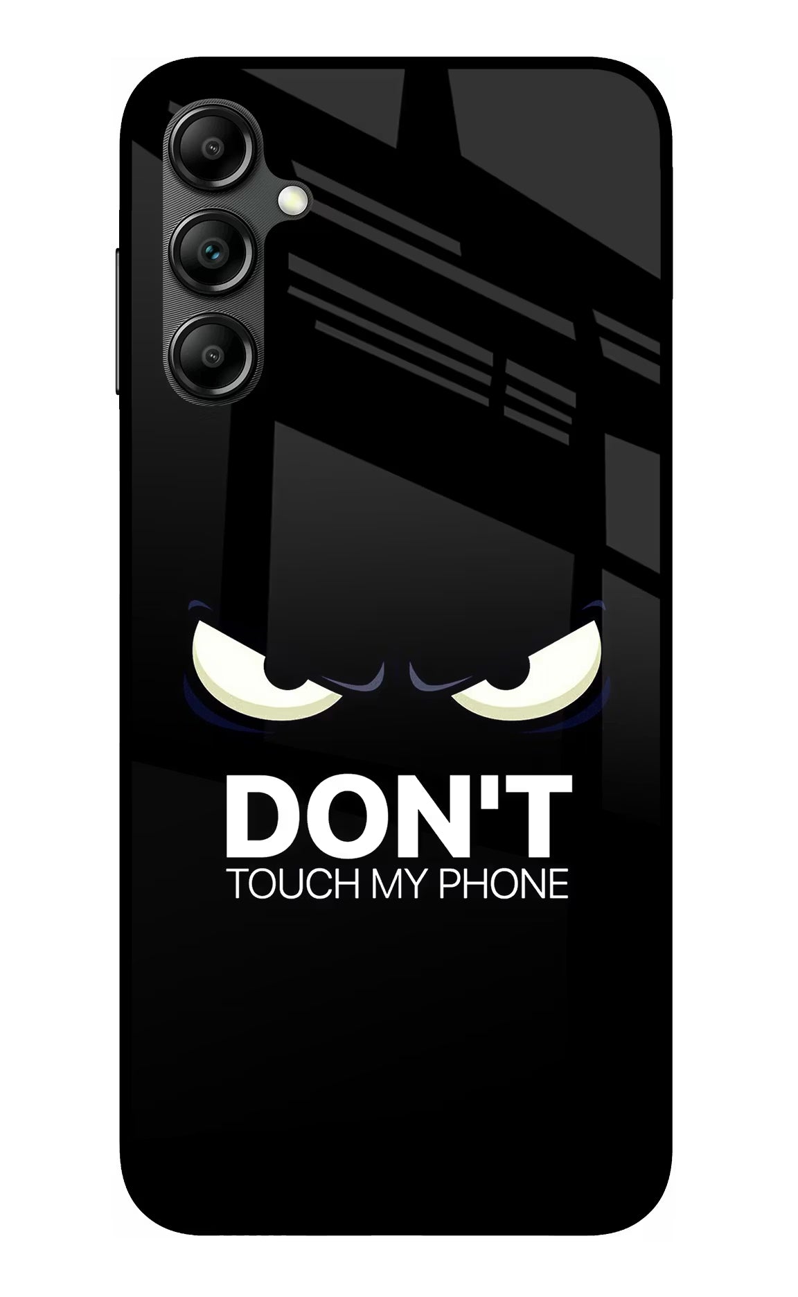 Don'T Touch My Phone Samsung A14 5G Glass Case Back Cover by Casekaro