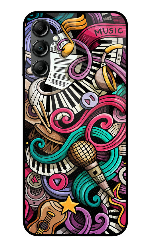 Music Abstract Samsung A14 5G Glass Case