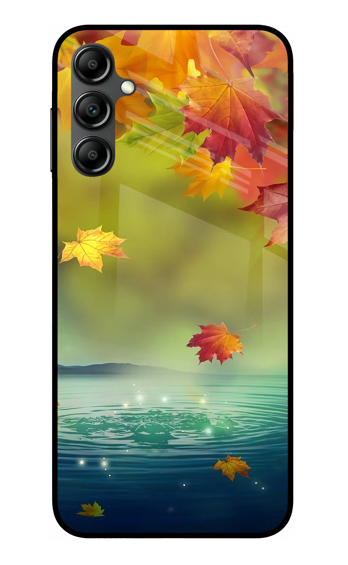 Flowers Samsung A14 5G Glass Case Back Cover by Casekaro