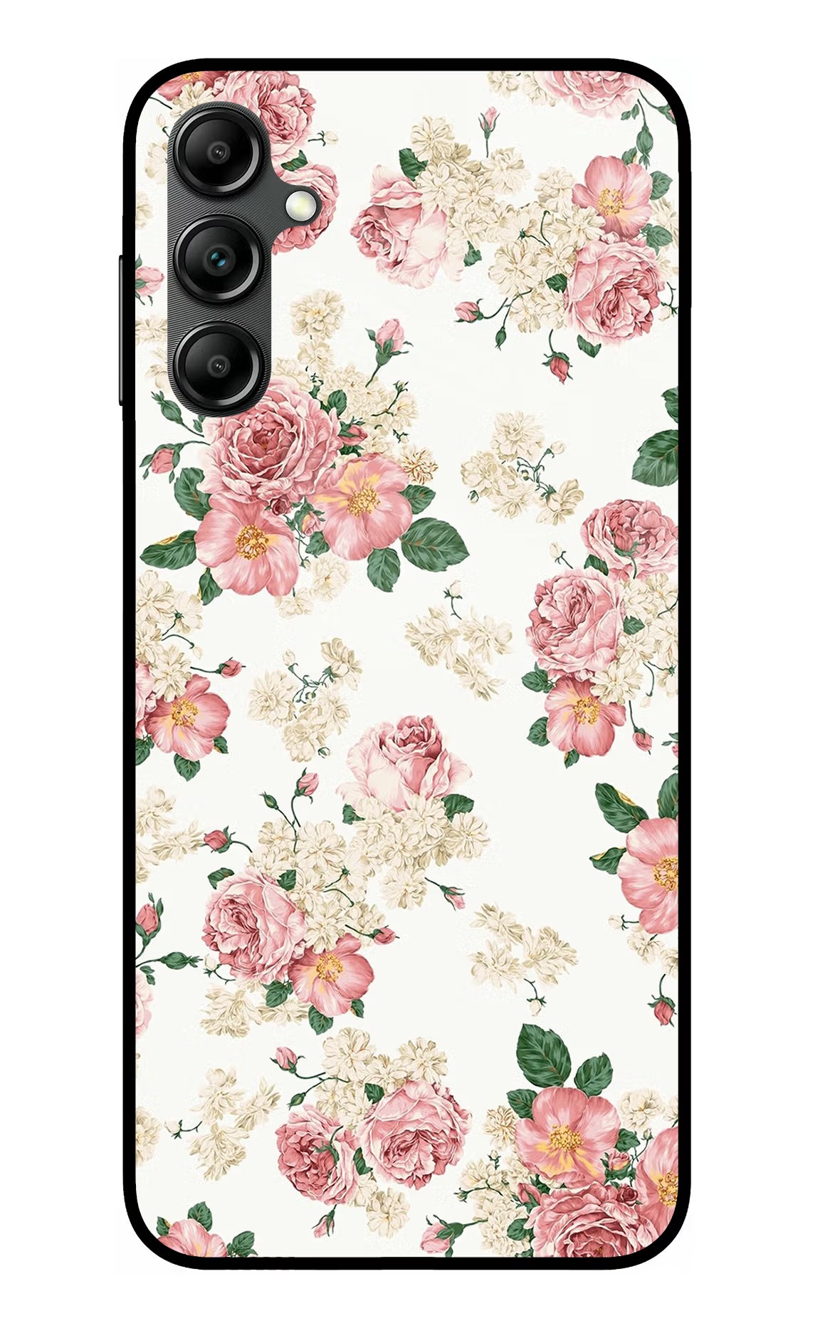 Flowers Samsung A14 5G Glass Case Back Cover by Casekaro