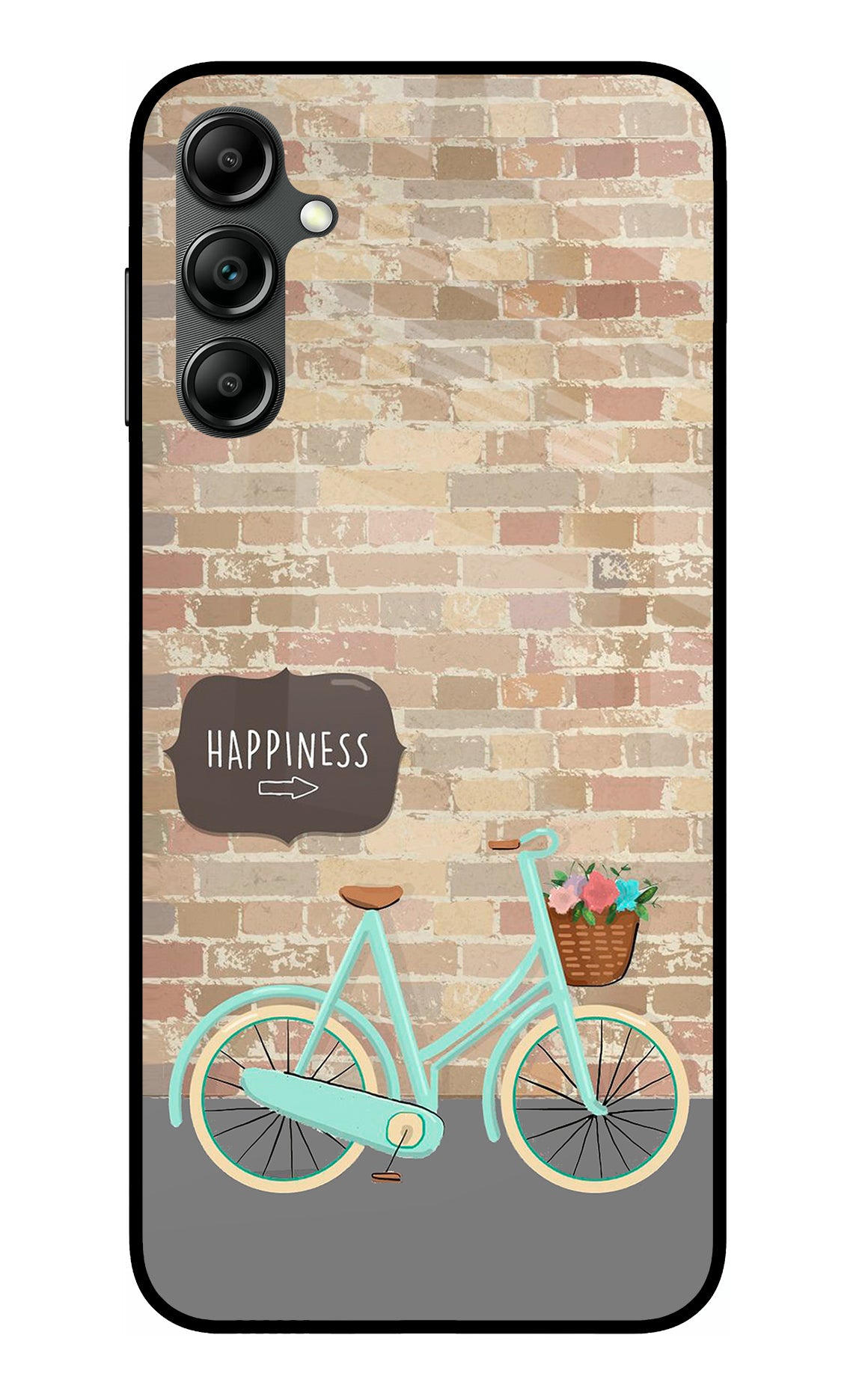 Happiness Artwork Samsung A14 5G Glass Case