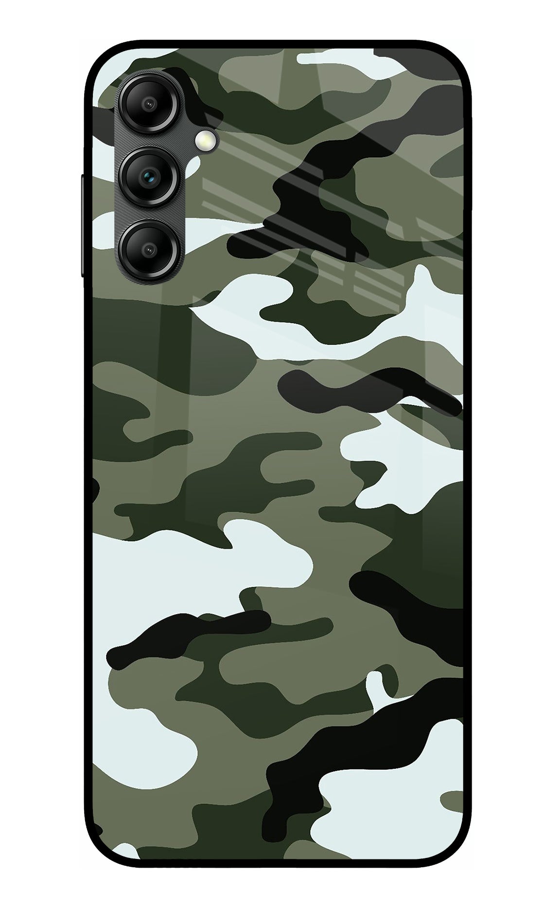 Camouflage Samsung A14 5G Glass Case