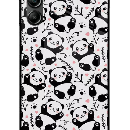 Cute Panda Samsung A14 5G Glass Case