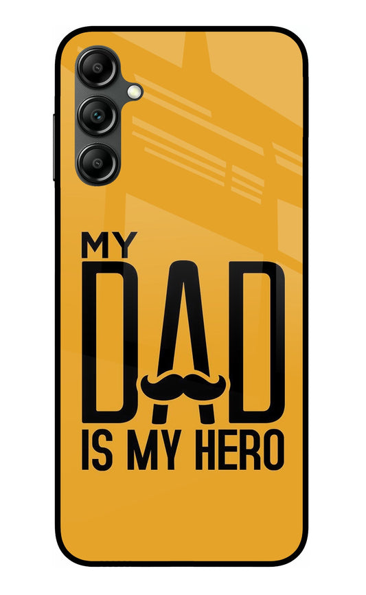 My Dad Is My Hero Samsung A14 5G Glass Case