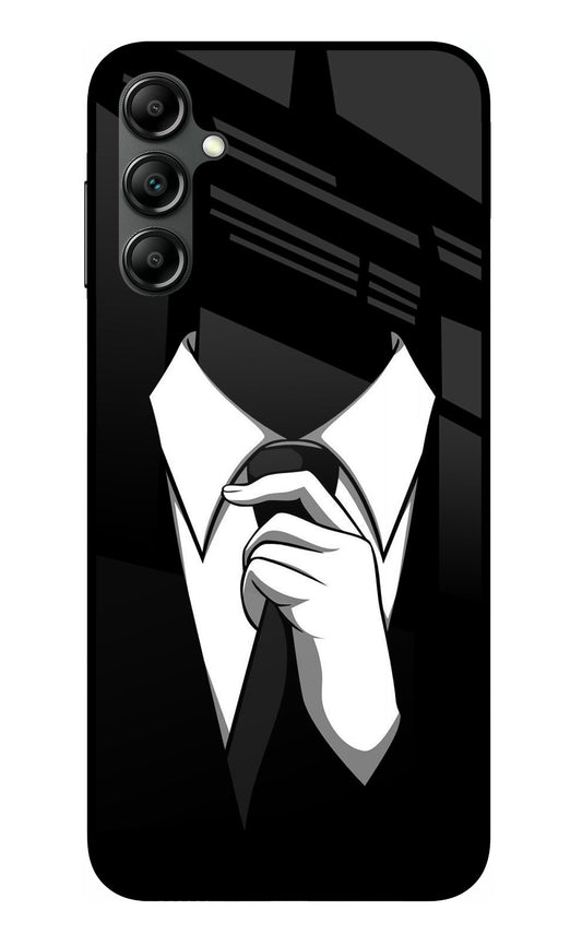 Black Tie Samsung A14 5G Glass Case