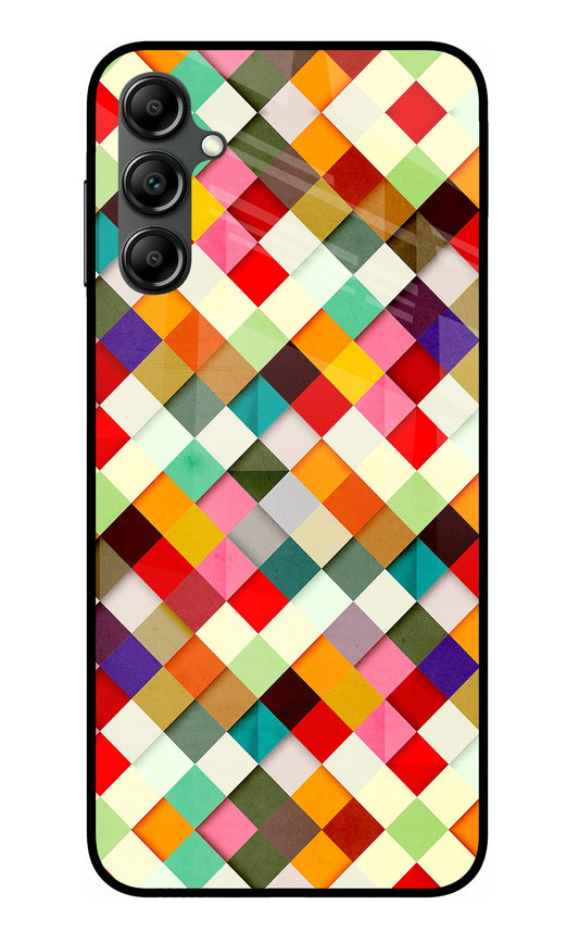 Geometric Abstract Colorful Samsung A14 5G Glass Case