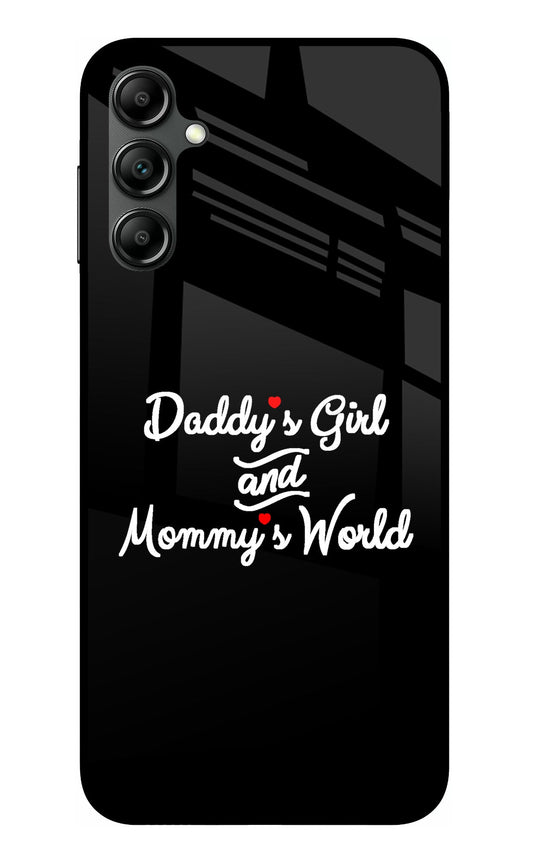 Daddy's Girl and Mommy's World Samsung A14 5G Glass Case