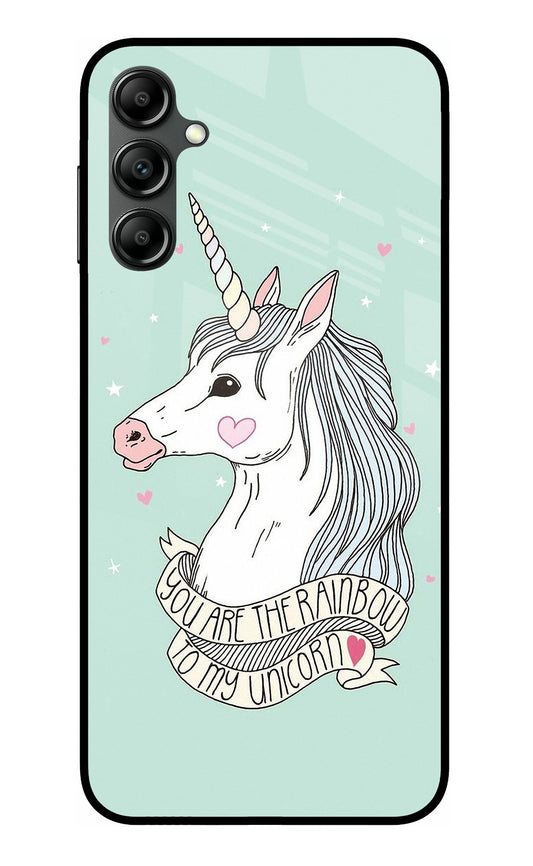 Unicorn Wallpaper Samsung A14 5G Glass Case