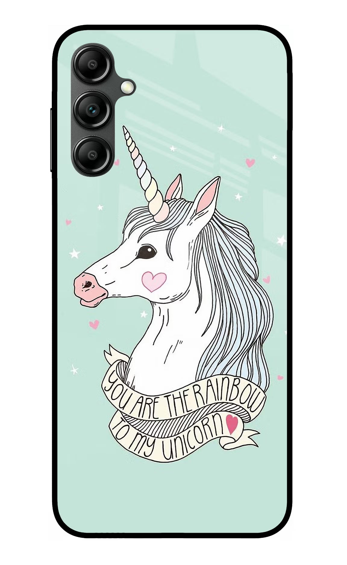 Unicorn Wallpaper Samsung A14 5G Glass Case Back Cover by Casekaro