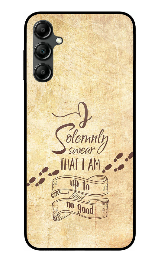 I Solemnly swear that i up to no good Samsung A14 5G Glass Case