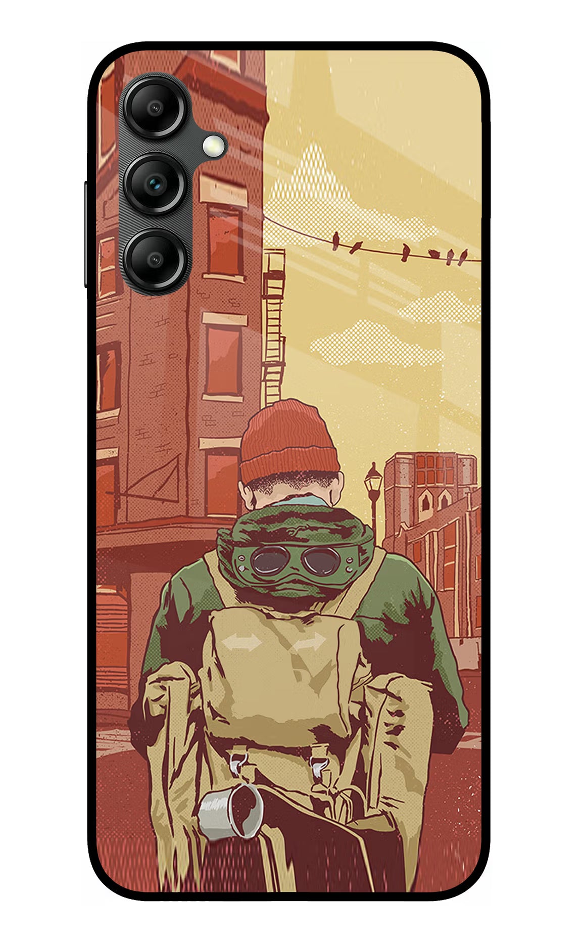 Adventurous Samsung A14 5G Glass Case Back Cover by Casekaro