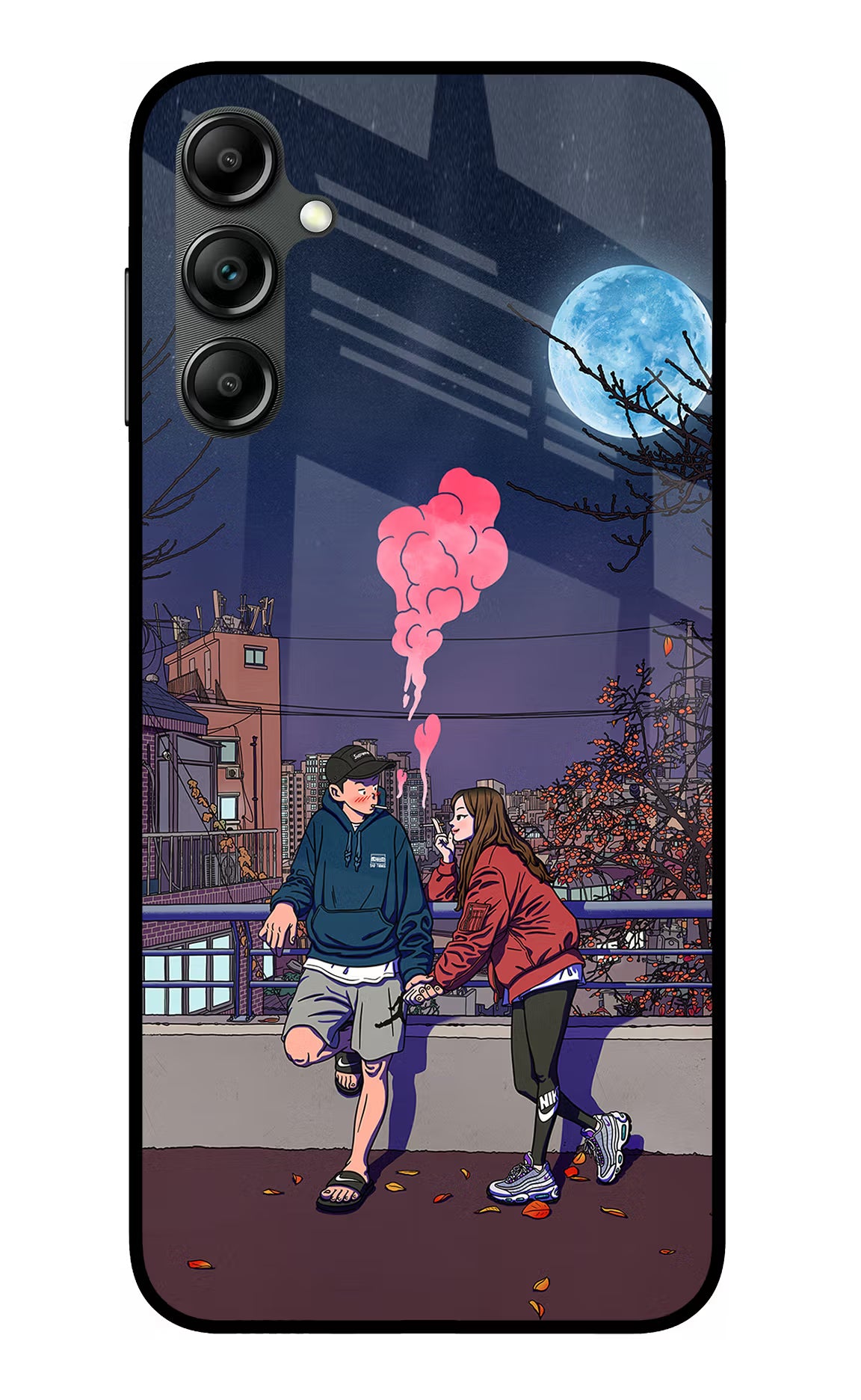 Chilling Couple Samsung A14 5G Glass Case