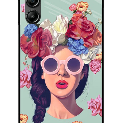 Pretty Girl Samsung A14 5G Glass Case Back Cover by Casekaro