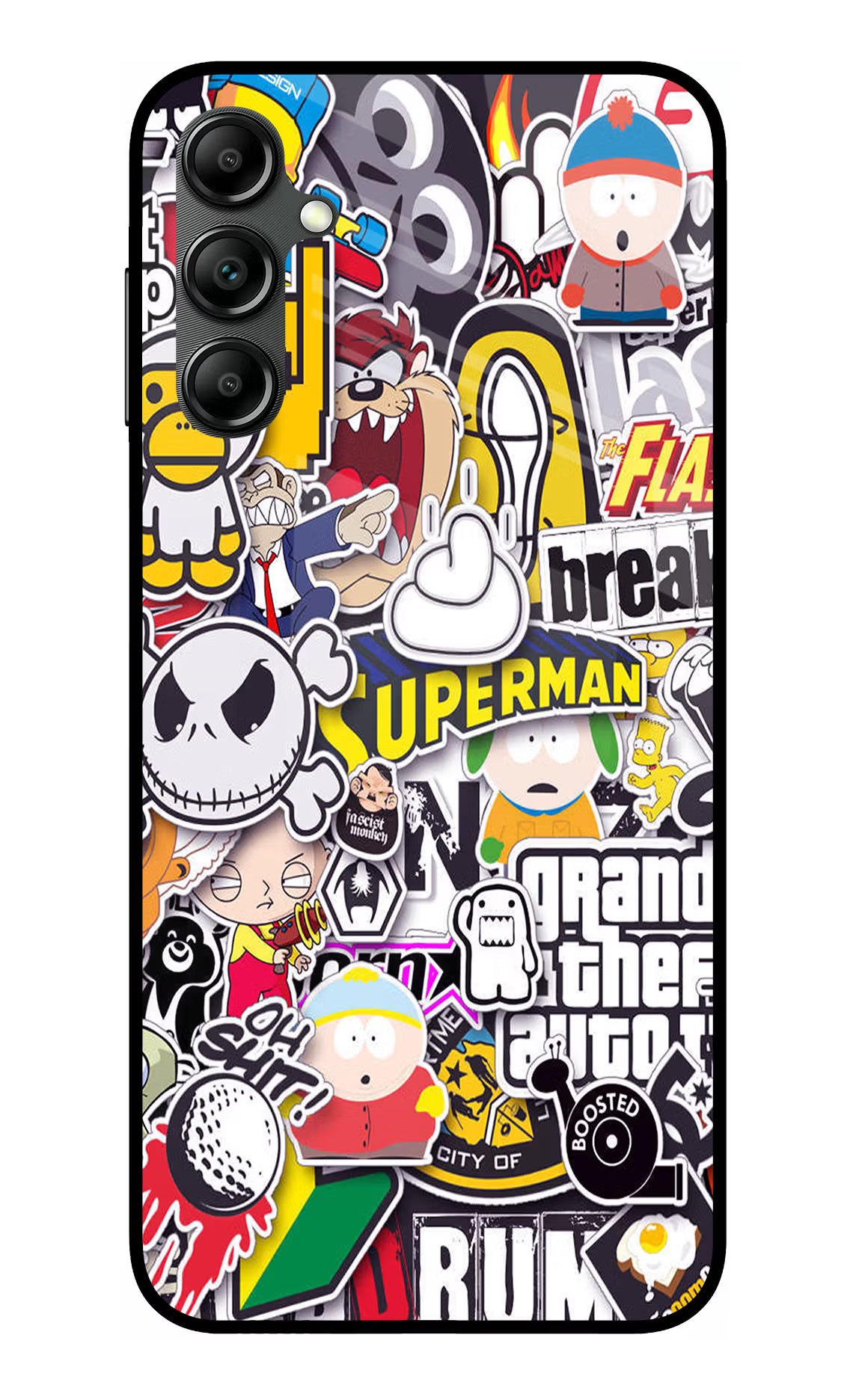 Sticker Bomb Samsung A14 5G Glass Case