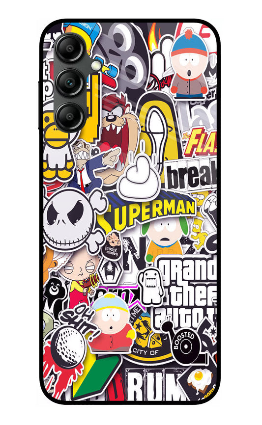 Sticker Bomb Samsung A14 5G Glass Case