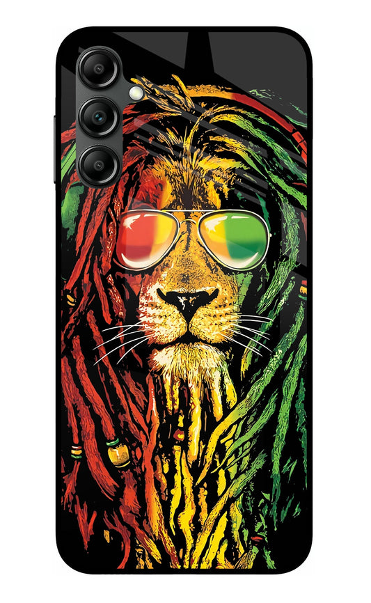 Rasta Lion Samsung A14 5G Glass Case