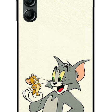 Tom & Jerry Samsung A14 5G Glass Case Back Cover by Casekaro