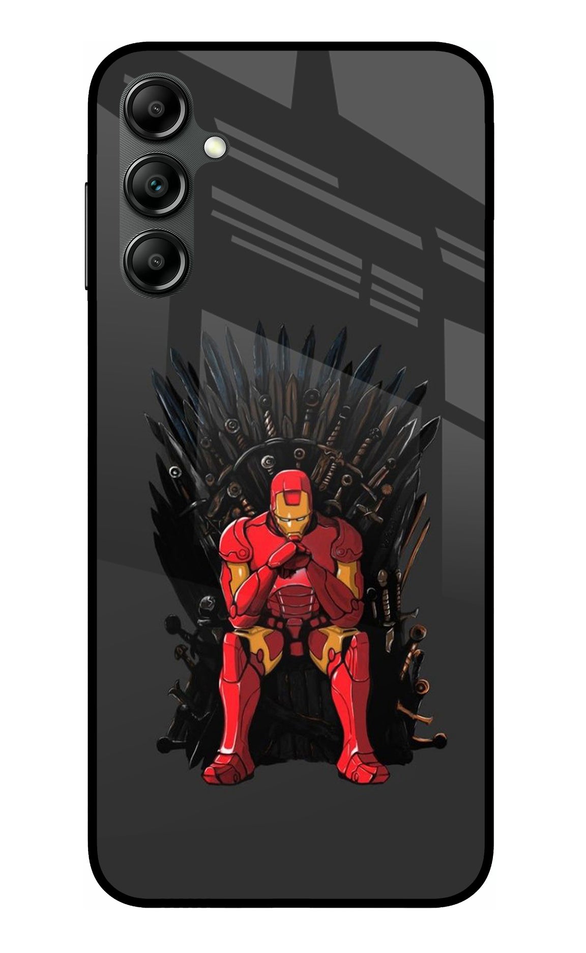 Ironman Throne Samsung A14 5G Glass Case