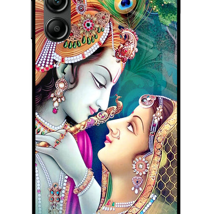 Lord Radha Krishna Samsung A14 5G Glass Case