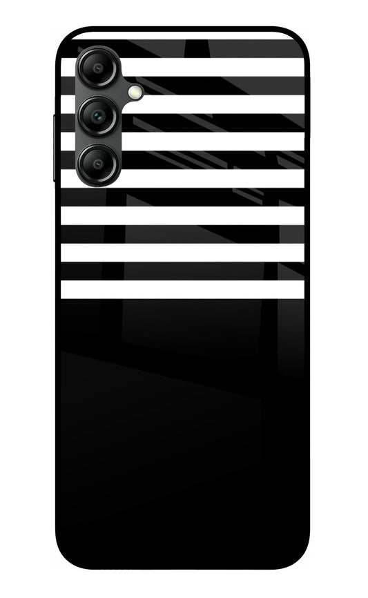 Black and White Print Samsung A14 5G Glass Case